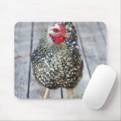 Tapis De Souris Chicken on deck, Silver Laced Wyandotte (Avec souris)