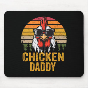 Tapis De Souris Chicken Papa Rooster Vintage Pour Papa Farmer Fath