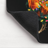 Tapis De Souris Chicken Santa Christmas Tree Funny Chicken Lover C (Coin)