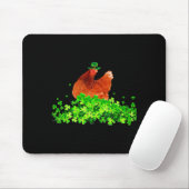 Tapis De Souris Chicken St Patricks Day Chicken Lover Irish Shamro (Avec souris)