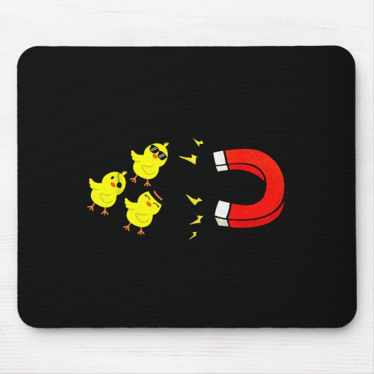 Tapis De Souris Chicks With Magnet Funny Halloween Chick Magnet Va (Devant)