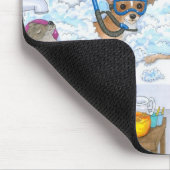 Tapis De Souris Chien 121 Chihuahua dans le bain Mousepad (Coin)