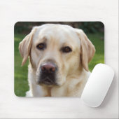 Tapis De Souris Chien à chiots du Labrador jaune - Laboratoire jau (Avec souris)