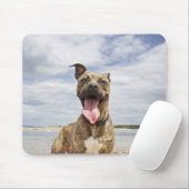 Tapis De Souris chien à la plage (Avec souris)