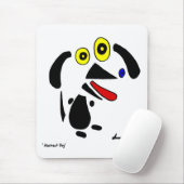 Tapis De Souris Chien Abstrait Mousepad (Avec souris)