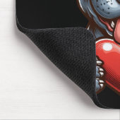 Tapis De Souris Chien adorable Embrasser le coeur avec une express (Coin)