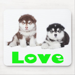 Tapis de souris Chien Alaskan Malamute Puppy
