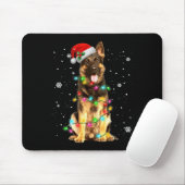 Tapis De Souris Chien allemand arbre Noël Chiens Noël Chiens cadea (Avec souris)
