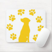 Tapis De Souris Chien assis sur (Avec souris)