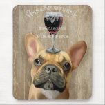 Tapis De Souris Chien Au Vin, Chien de taule français<br><div class="desc">Chien Au Vin,  Chien en à tête par Fabfunky. Doté d'un Bulldog français avec du vin. | 191809D</div>