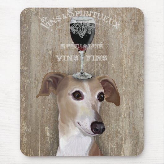 Tapis De Souris Chien Au Vin Greyhound (Devant)