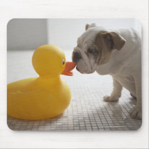 Tapis De Souris Chien avec le canard en plastique
