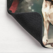 Tapis De Souris Chien beagle à Noël de neige (Coin)