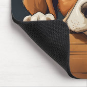 Tapis De Souris Chien Beagle de Peeking mignon (Coin)