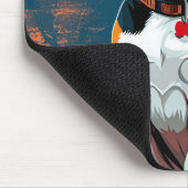 Tapis De Souris Chien Beagle sur fond abstrait (Coin)