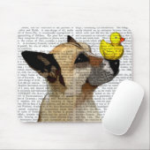 Tapis De Souris Chien berger allemand et canard (Avec souris)