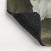 Tapis De Souris Chien blanc gris (par Jean-Baptiste Oudry) (Coin)