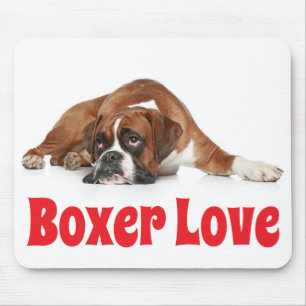 Tapis de souris Chien Boxer Mignon
