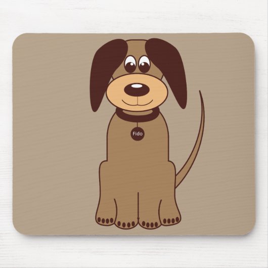 Tapis De Souris Chien Brun (Devant)