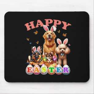 Tapis De Souris Chien Bunny Oreilles Joyeuses Chasse aux oeufs de