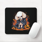 Tapis De Souris Chien Caniche Halloween (Avec souris)