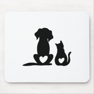 Tapis De Souris Chien Chien Chien Et Chien Bébé Et Amoureux des ch