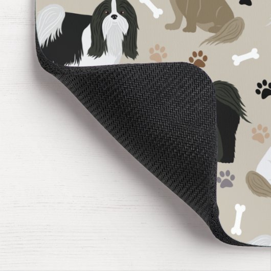 Tapis De Souris Chien Chiens Chiens Chiens Chiens Paws et Bones So (Coin)