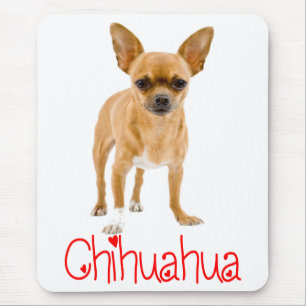 Tapis de souris Chien Chihuahua Rouge Amour