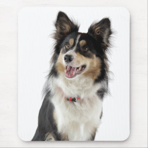 Tapis de souris Chien chiot Border Collie Amour