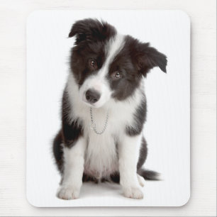 Tapis de souris Chien chiot Border Collie Amour