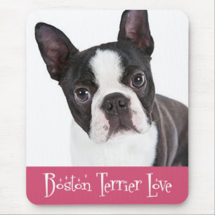 Tapis de souris Chien chiot Boston Terrier