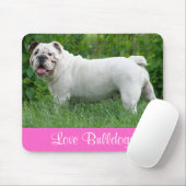 Tapis de souris Chien chiot Bouledogue anglais bla (Avec souris)