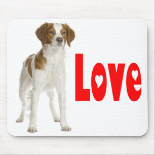 Tapis de souris Chien chiot Brittany Spaniel