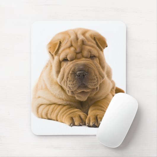 Tapis De Souris Chien chiot chinois Shar Pei - Sharpei (Avec souris)