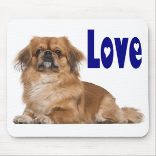 Tapis de souris Chien chiot Pékinois mignon