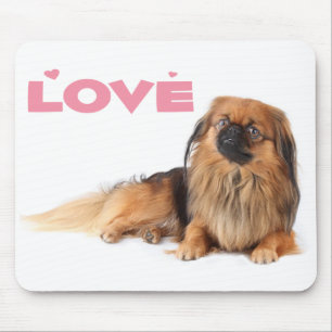 Tapis de souris Chien chiot Pékinois mignon