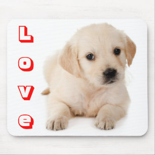 Tapis de souris Chien chiot Retriever doré Mignon