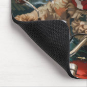 Tapis De Souris Chien Cockapoo à moto Noël (Coin)