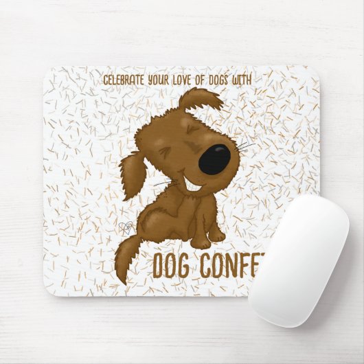 Tapis De Souris Chien Confetti Chedding Chien (Avec souris)