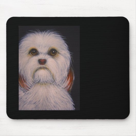 Tapis De Souris CHIEN CUTOMIZE Mousepad de HAVANESE (Devant)