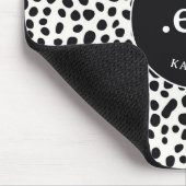 Tapis De Souris Chien dalmate Abstrait Motif Monogramme (Coin)