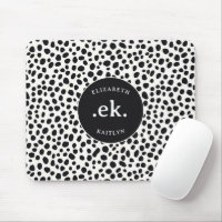 Chien dalmate Abstrait Motif Monogramme