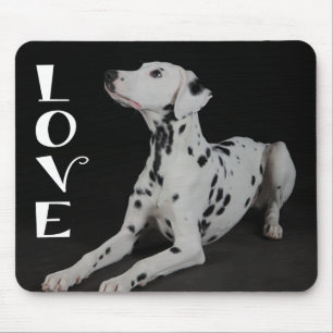Tapis de souris Chien Dalmatien Noir