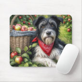 Tapis De Souris Chien dans Apple Orchard (Avec souris)