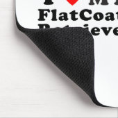 Tapis De Souris Chien d'arrêt de FlatCoated (Coin)