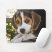 Tapis De Souris Chien de bébé de beagle (Avec souris)