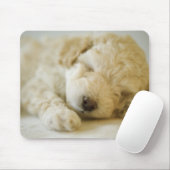 Tapis De Souris Chien de caniche couché 2 (Avec souris)