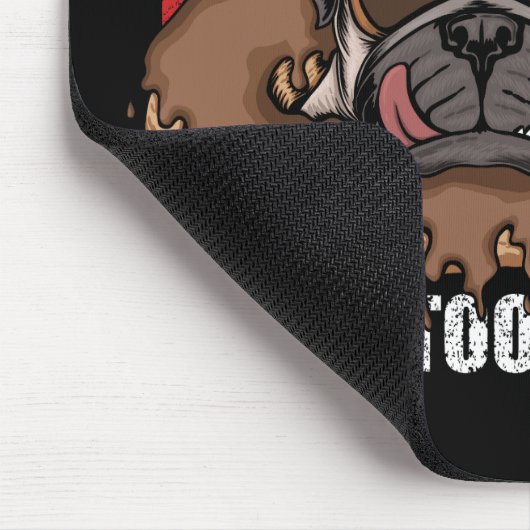 Tapis De Souris Chien de carlin avec beignes design rétro Souris P (Coin)