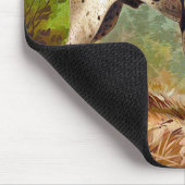 Tapis De Souris Chien de chasse avec oiseau dans la bouche (Coin)