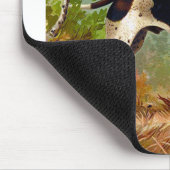 Tapis De Souris Chien de chasse avec oiseau dans la bouche (Coin)